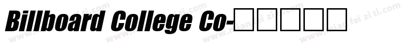 Billboard College Co字体转换